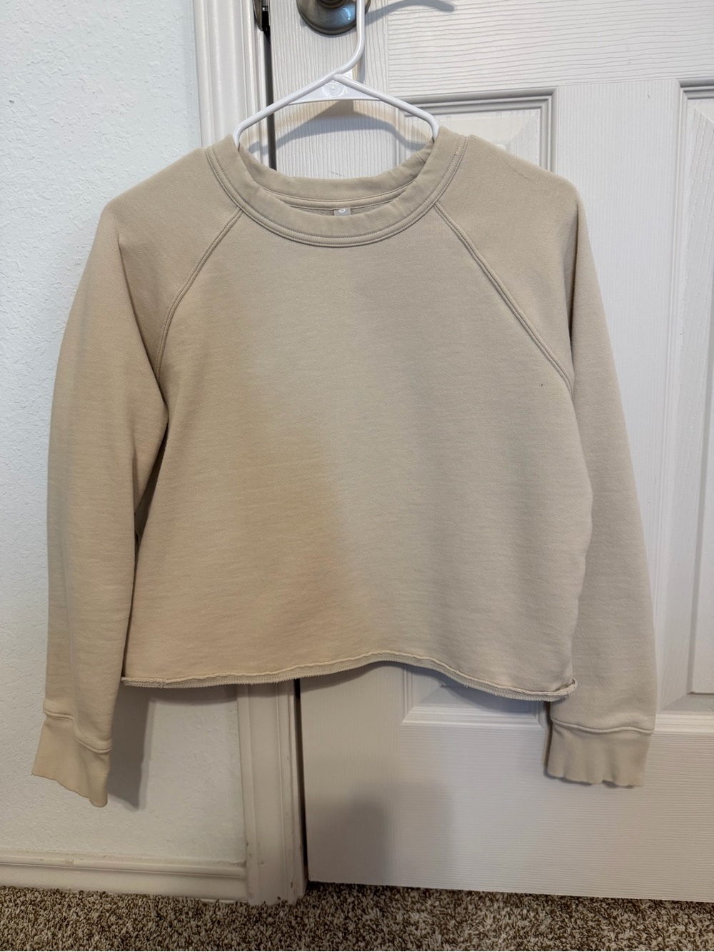 Athleta Women’s Casual Crewneck Sweatshirt - Cream / Taupe